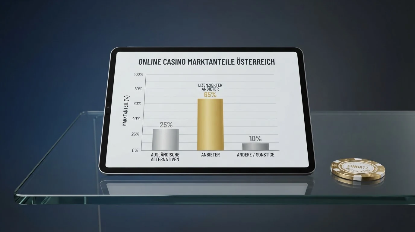 Eine tabellarische Gegenüberstellung der zehn geprüften Casino-Anbieter mit Hervorhebung der zwei Anbieter, die einen No-Deposit-Bonus führen
