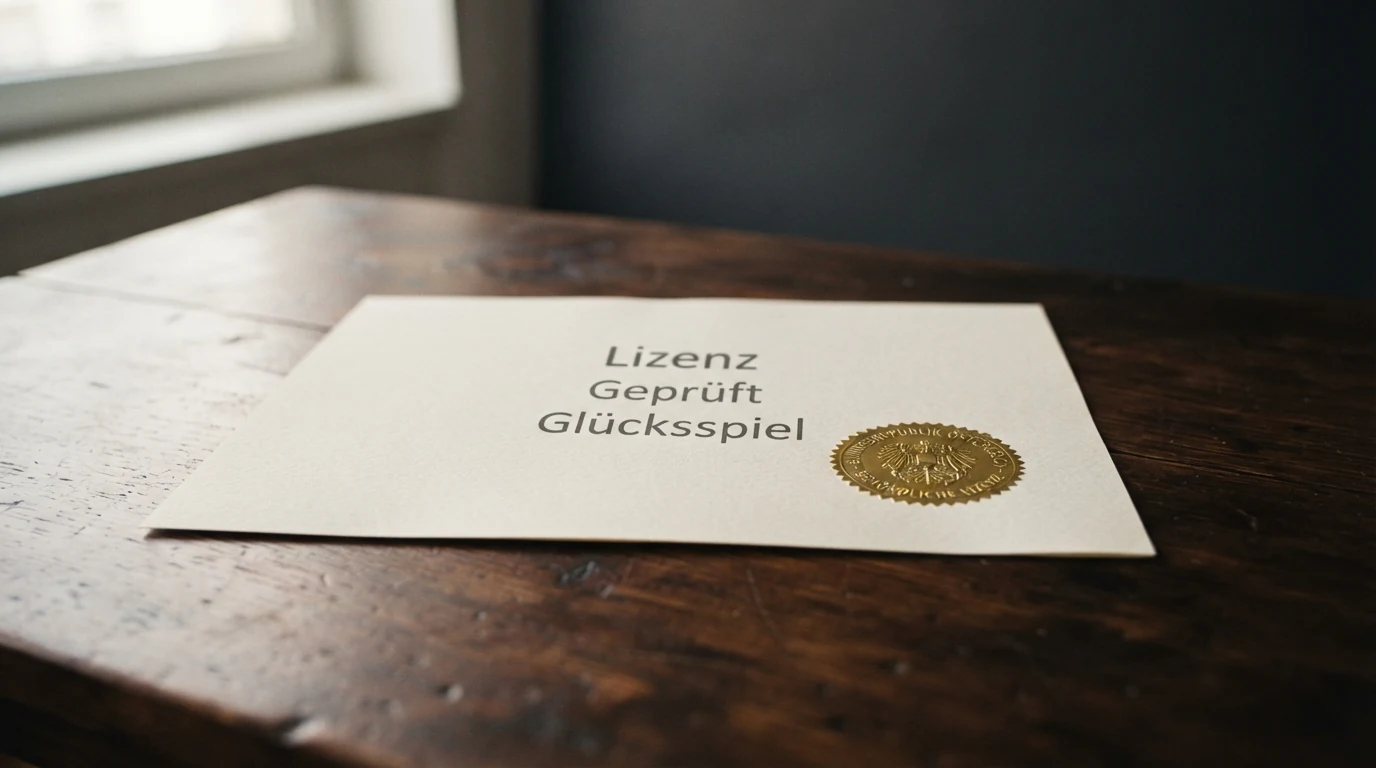 Offiziell wirkendes Dokument mit dem Siegel der österreichischen Finanzverwaltung und einem Auszug aus dem Glücksspielgesetz