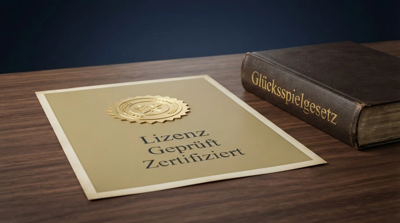 Offizielles Siegel der Malta Gaming Authority neben einem österreichischen Gesetzestext