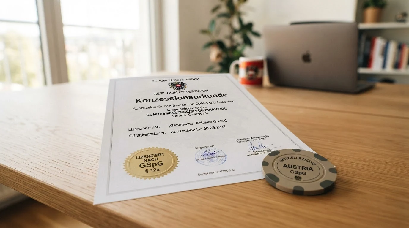 Das win2day-Logo neben dem offiziellen Schriftzug „Österreichische Lotterien“ auf einer Dokumentenseite mit GSpG-Verweis